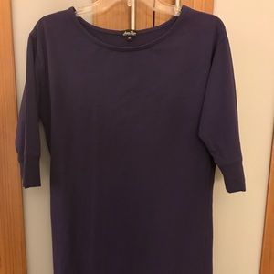 Purple Cotton Game Day Dress Medium